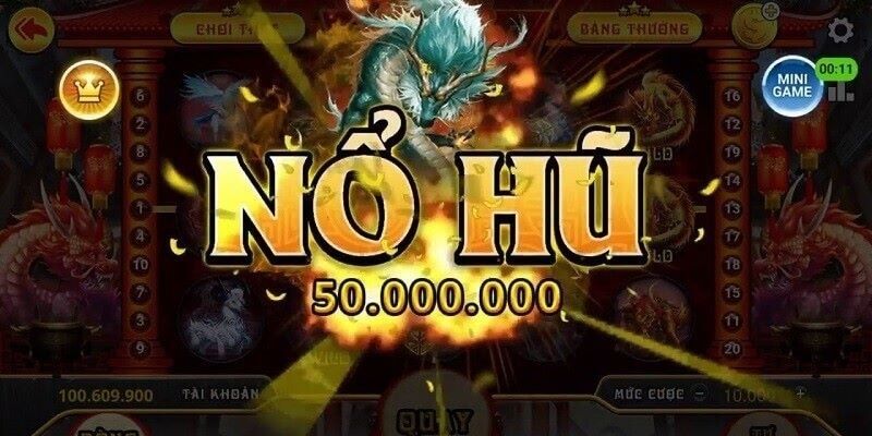 Vòng quay và bảng trả thưởng trong nổ hũ 52